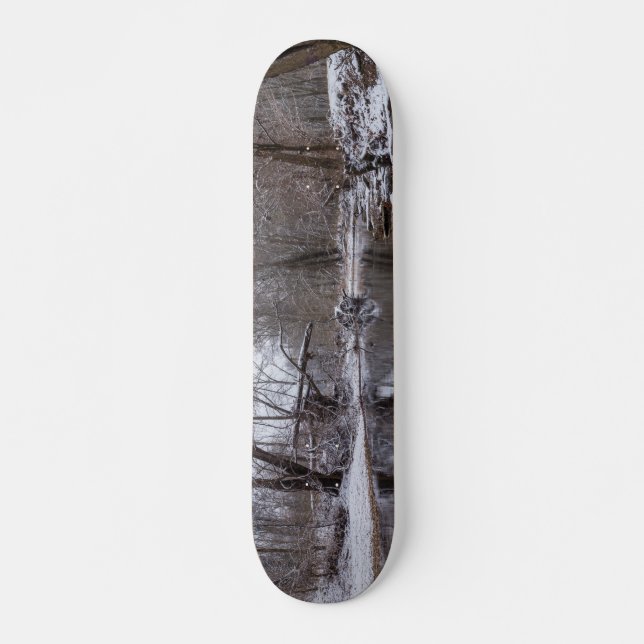 Finley Vinter Snö Old School Skateboard Bräda 18 Cm (Framsida)