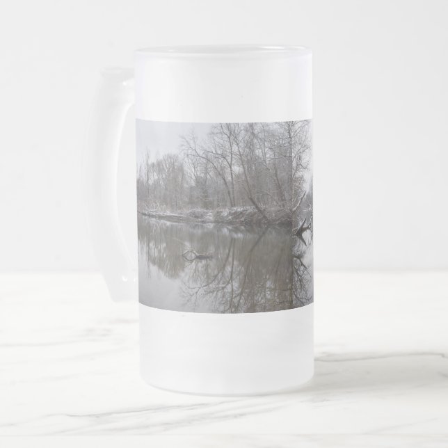 Finley Winter Refltions Frosted Glass Beer Mugg (Framsida vänster)