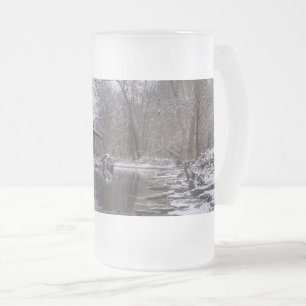 Finley Winter Snö Frosted Glass Beer Mugg