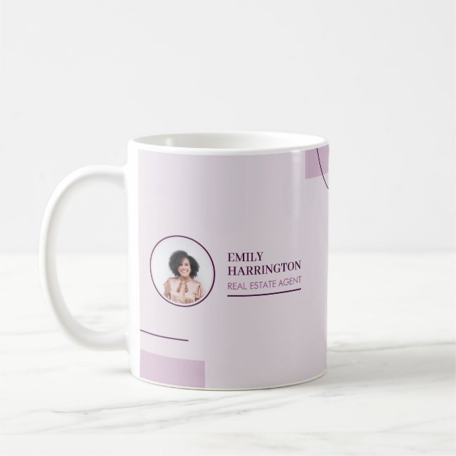 Finlinjer Fastighetsmäklare Rosa Kaffemugg (Vänster)