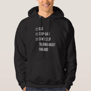 Finn Finsk Steg Pappa Finland Born Pappa Pappor BE Hoodie