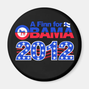 FINN FÖR OBAMA 2012-magnet Magnet