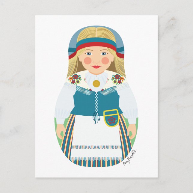 Finn Matryoshka vykort (Framsida)