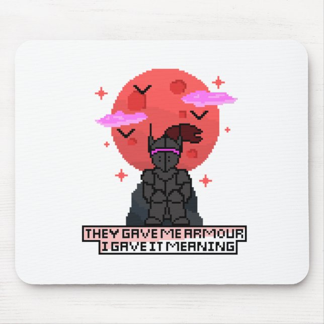 Finn Pixel Knight - Crimson Måne Musmatta (Framsidan)