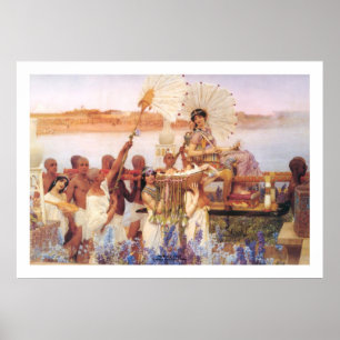Finna av Moses, herr Lawrence Alma-Tadema Poster