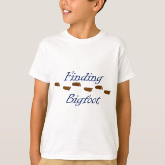 Finna Bigfoot med fotspår Tee Shirt