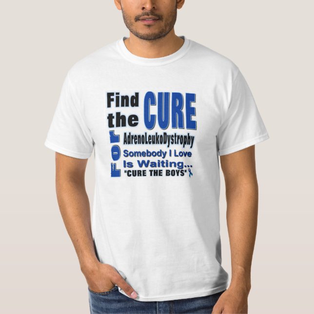 Finna boten för Adrenoleukodystrophy T-shirt (Framsida)