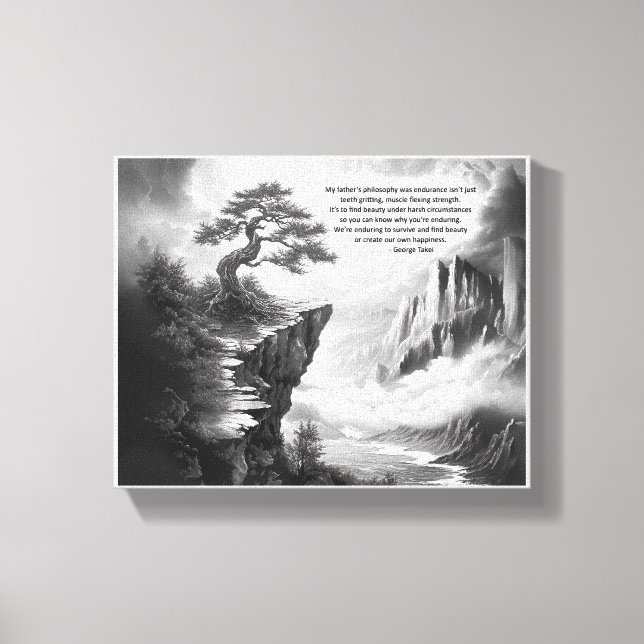 Finna skönhet i uthållighet canvastryck (Framsida)