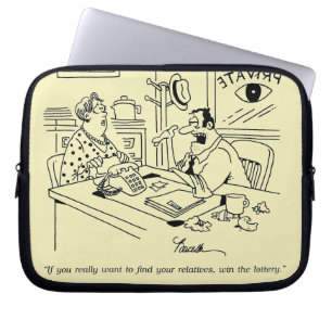 Finna släktingar laptop sleeve
