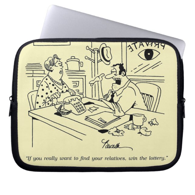 Finna släktingar laptop sleeve (Framsidan)