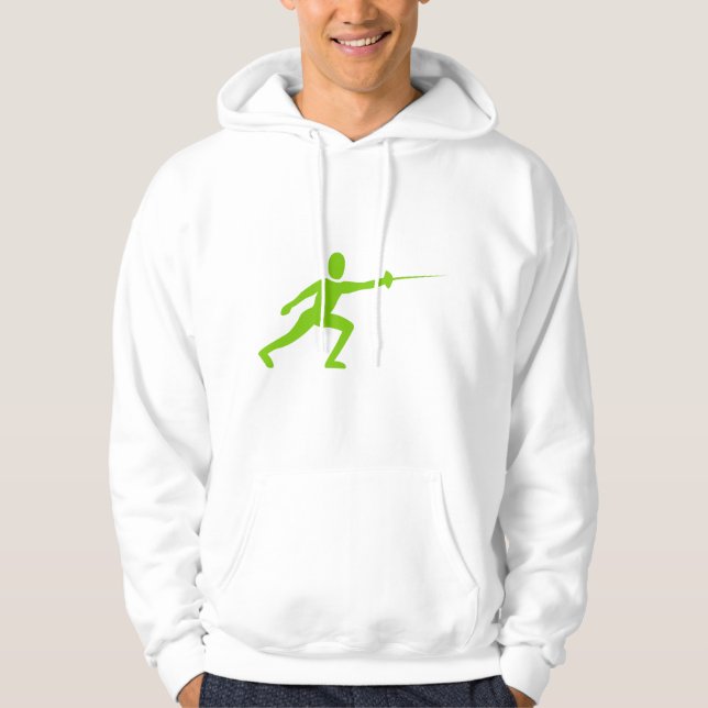 Finnande Figur - Martiansk Grönt Hoodie (Framsida)