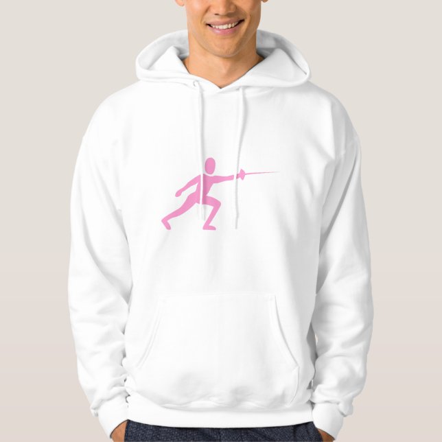 Finnande Figur - Rosa Sweatshirt Med Luva (Framsida)
