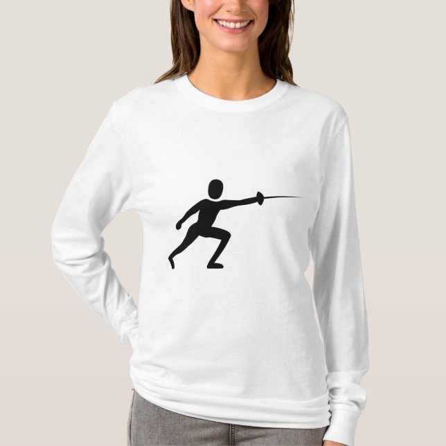 Finnande Figur - svart Tee Shirt (Framsida)