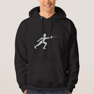 Finnande Figur - vit Hoodie