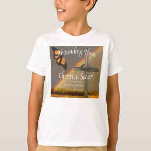Finnas i överflöd hoppkristen skola T-tröja T-shirt