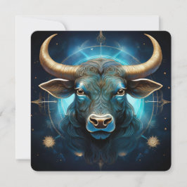Finnbhennach the White-Horned Bull Taurus Art Kort