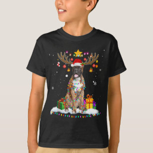 Finne Boxer Hund Julrenren Julljus T Shirt