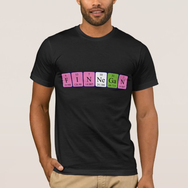Finnegan Periodisk skjorta bord namn Tee Shirt (Framsida)