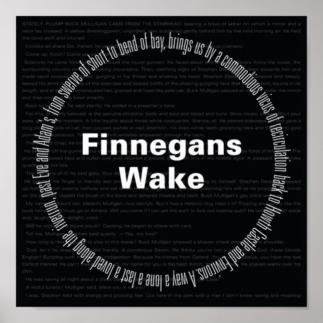 Finnegans Wake Poster (Framsidan)