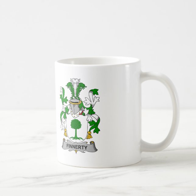Finnerty familjvapensköld kaffemugg (Höger)