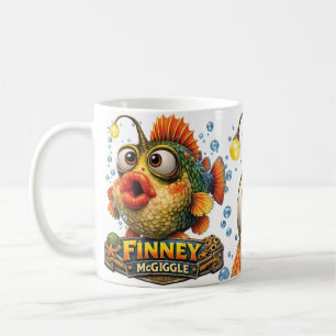 Finney McGiggle Rolig Corky Fisk Kaffemugg