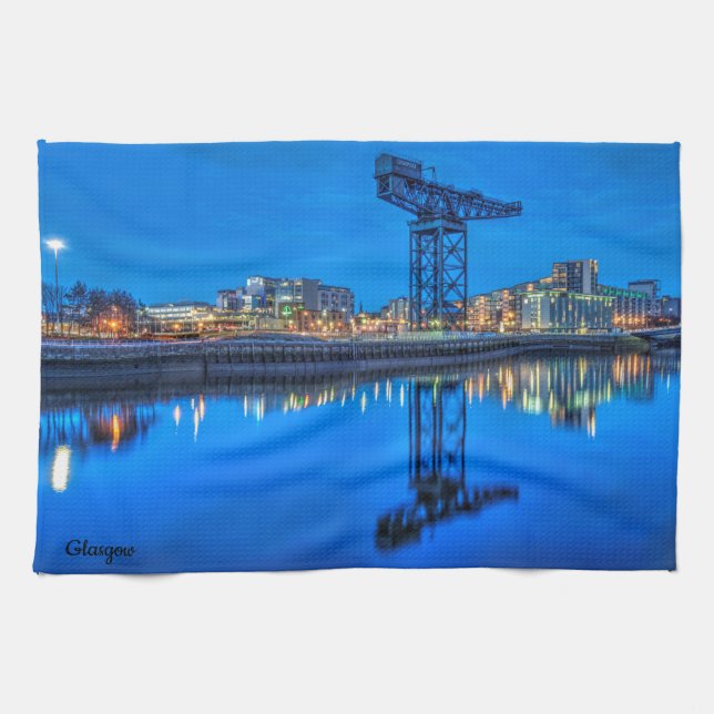 Finnieston Crane, Glasgow Kitchen tetowel Kökshandduk (Horisontell)