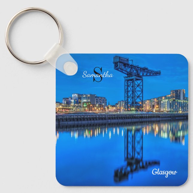 Finnieston Crane, Glasgow, Scotland Keyring Nyckelring (Framsida)