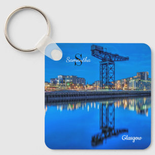 Finnieston Crane, Glasgow, Skottland Nyckelring