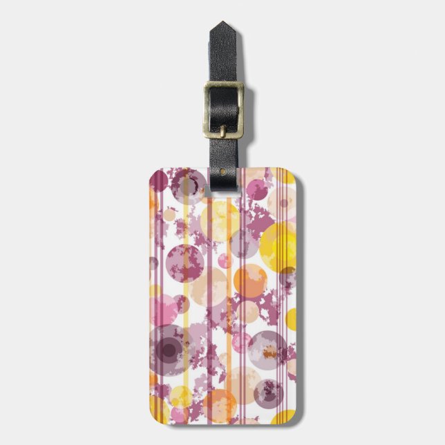 Finnigt randigt vitmönster bagagebricka (Vertikal Framsida)