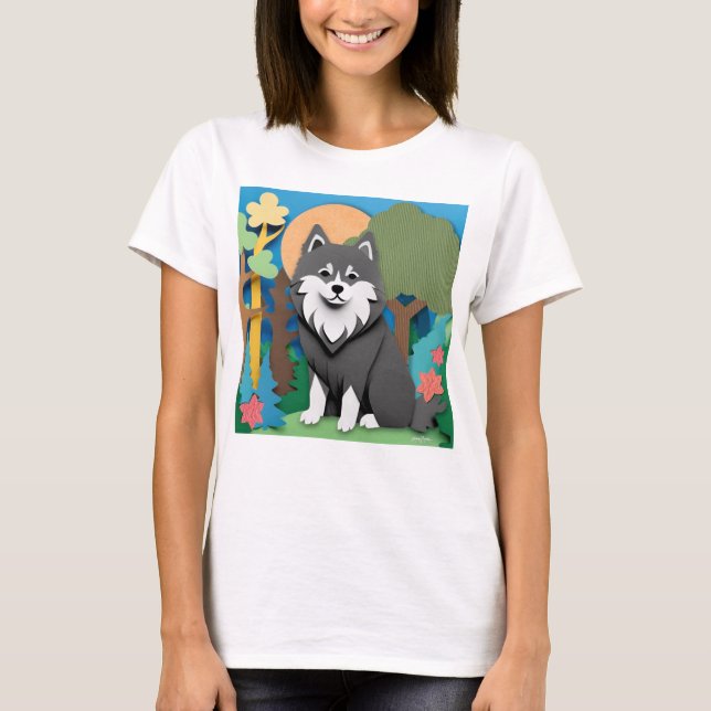 FINNISH-ed Lapphund T Shirt (Framsida)