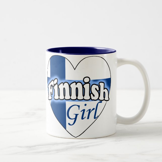 Finnish Girl Två-Tonad Mugg (Höger)