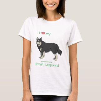 Finnish Lapphund black and white shirt -lapinkoira T Shirt