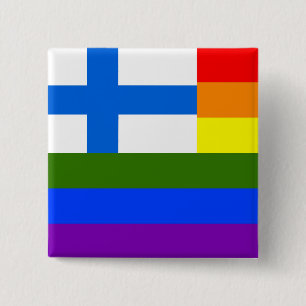 FINNISH LGBT RAINBOW-FLAGGA KNAPP