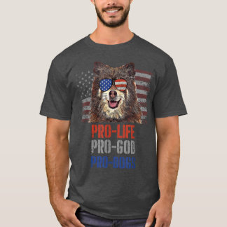 Finnish Spitz Pro Life Pro God Pro Dogs  T Shirt
