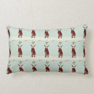 FINNISK GNOME ELVES CHRISTMAS PILLOW LUMBARKUDDE