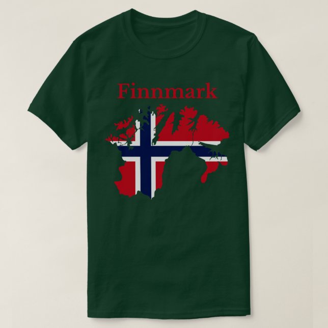 Finnmark County Norge T Shirt (Design framsida)