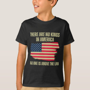 Finns det ingen Kung i USA:s amerikanska Flagga Tr T Shirt