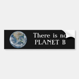 "Finns det något planet B" med blåttEarth. Bildekal