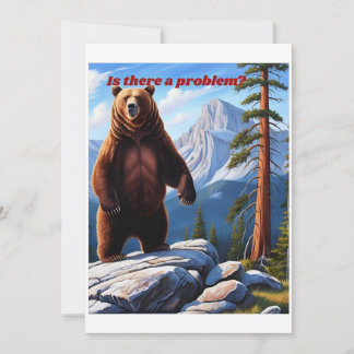 Finns det problem? - Grizzly Wilderness Julkort