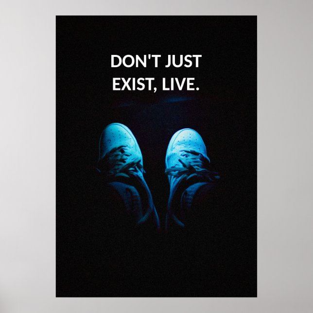 Finns inte bara, leve motiveringscitat poster (Framsidan)