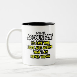 Finny Accountant Gift Ideas Two-Tone Coffee Mugg