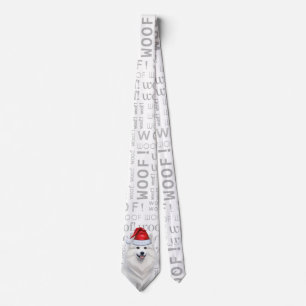 Finny American Eskimo jul Hund älskare Slips