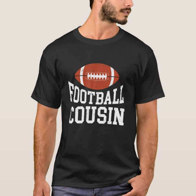 Finny American Football Cousin Retro Sports Footba T Shirt (Framsida)