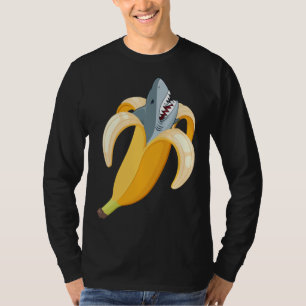 Finny Banana Shark Bananas Fruit Sea Animal Lover T Shirt