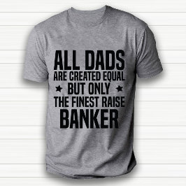 Finny Banker Pappa eller Make Avskrivningsvit T Shirt