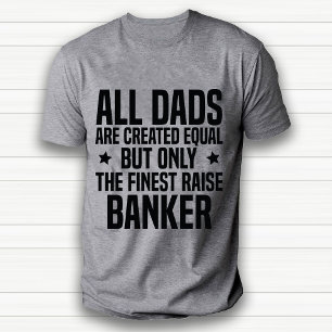 Finny Banker Pappa eller Make Avskrivningsvit T Shirt