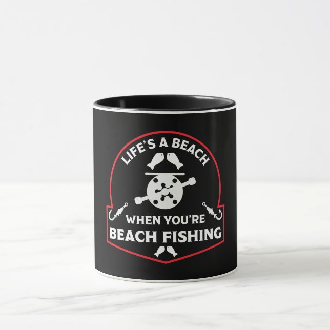 Finny Beach Fishing Mugg (Center)