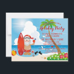 Finny Beach-julinbjudan Vykort<br><div class="desc">Lustigt christmas-festinbjudan. Du kan ändra texten med högerna "Detaljer". Om du vill anpassa allt till dina behov klickar du på knappen "Anpassa" och kan ändra stil och färg. Andra färg finns tillgängliga. Kontakta mig om du behöver hjälp,  om du vill ha matchande artiklar eller om du har speciellt önskemål.</div>