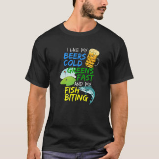 Finny Beer Älskare Fiskare Fiskar Golfing Pl T Shirt