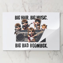 Finny Big Hair Music Boombox Hamster Supergroup